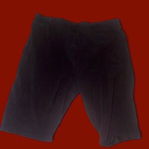 BLACK H&M BIKER SHORTS